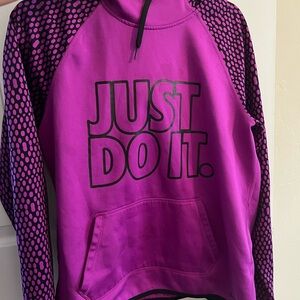 Nike Pink 'Just Do It' Hoodie